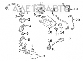 Lambda probe second Nissan Altima 19-25 fwd 2.5