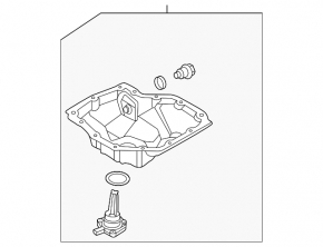 Oil pan for Kia Niro 23-24 HEV, PHEV 1.6