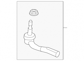 Left tie rod end for Volvo S60 19-25