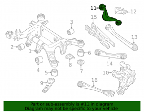 Upper rear right transverse control arm BMW 5 G30 17-23