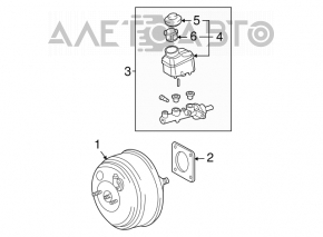 Toyota Solara 2.4 04-08 vacuum booster