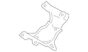 Hood lock bracket right BMW X5 F15 14-18