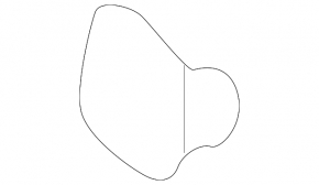 Front plug for hook Toyota Camry v40 07-09