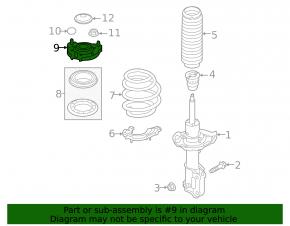 Front shock absorber support left Hyundai Elantra 21-23