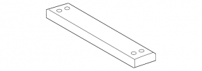 Bottom strut central Lexus UX200 UX250h 19- aluminum