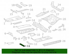 Bottom strut central Lexus UX200 UX250h 19- aluminum