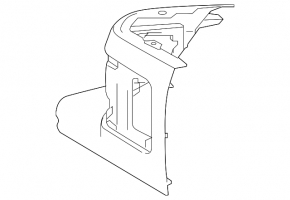 Floor lining rear right Toyota Venza 21 - black