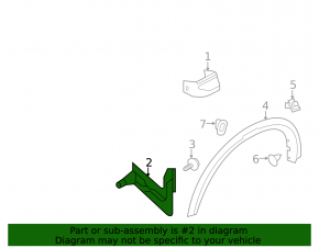 Mudguard front left Nissan Pathfinder 13-20