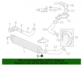 Lower left air conditioner radiator support for Acura RDX 19-25