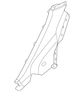Rear pillar trim left lower Hyundai Elantra UD 11-16