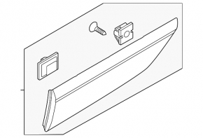 Door trim lower rear right Kia Niro 23- structure