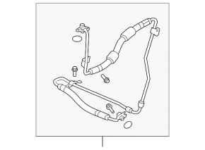 High pressure hose power steering Audi A4 B8 08-16