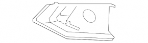 Left front bumper grille for Audi A4 B9 20-25 chrome radar