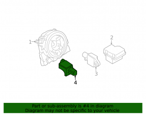 Airbag sensor door left Porsche Panamera 10-16