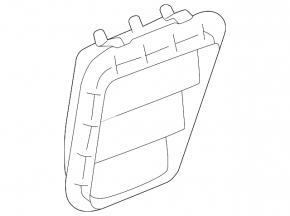 Ventilation shield right Kia Niro 23-