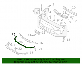 Front Bumper Lip Ford Mustang mk6 18-rest