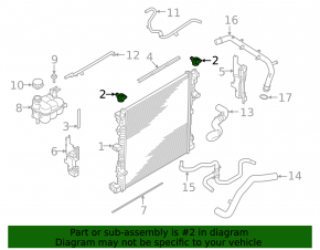 Upper left radiator bracket Ford Explorer 20-