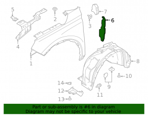 Right side door seal for Lincoln Corsair 20-26