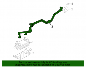 Gearbox cooling pipes Jaguar F-Pace X761 17- AJ126, AJ133