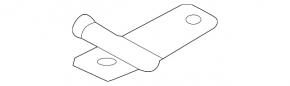 Rear left muffler bracket BMW X3 F25 11-17