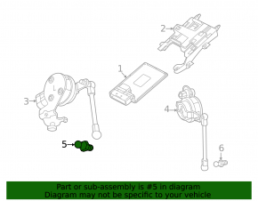 Rear right body tilt sensor Cadillac ATS 13-