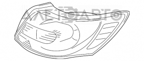 Left outer fender light for Suzuki Kizashi 10-15