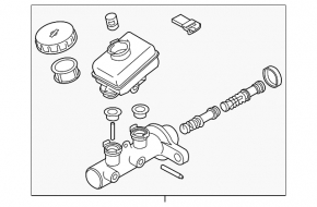 Nissan 350z Brake Master Cylinder and Reservoir