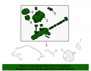 Nissan 350z Brake Master Cylinder and Reservoir