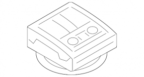 Rear left ceiling light for Audi Q7 16-19 with gray trim