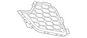 Left front bumper grille for BMW X6 G06 2020-2025 with driving assistance pro package