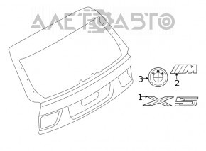 BMW X5 E70 07-13 tailgate emblem badge