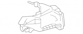 Right brake cooling duct for Lexus IS300 IS350 21-25 F-sport