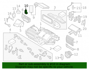 BMW i3 14-21 R134A Air Conditioner Heater Valve
