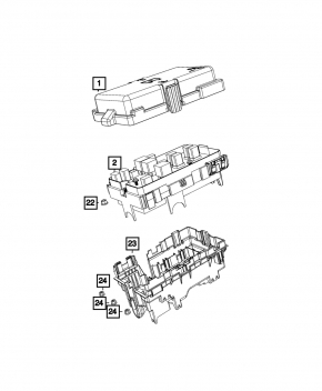Chrysler Pacifica 18- underhood fuse box