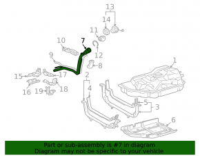 08-13 Toyota Highlander hybrid fuel filler neck