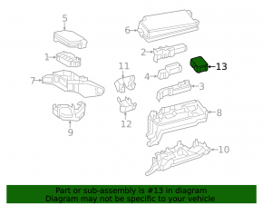 Control unit fuse box underhood left Toyota Prius 50 Prime 17-22