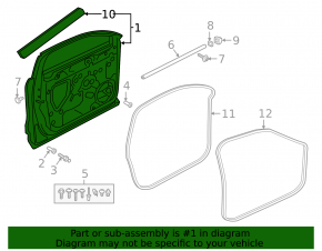 Bare front right door for an Audi Q3 83A 19-25