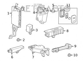 Toyota Highlander 14-19 Smart 4-Button Key