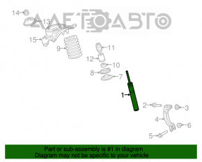 Front left shock absorber for Audi Q5 8R 13-17