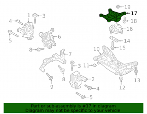 Bracket for automatic transmission cushion Audi Q5 80A 18-24 3.0T
