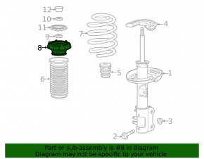 Shock absorber support front right Buick Encore 13-19