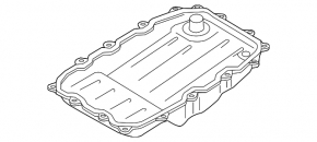 Automatic transmission pan for Porsche Panamera 12-16