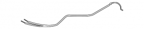 Bonnet release cable Porsche Macan 15 - rear part