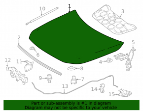Mercedes CLA 20-26 aluminum hood