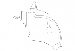Front right rear fender liner for Mercedes A-class V177 19-22