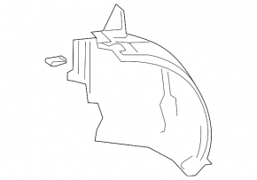 Front right rear fender liner for Mercedes A-class V177 19-22