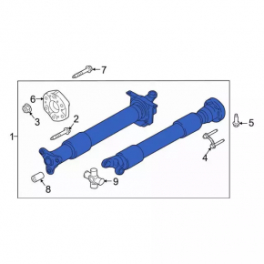 Driveshaft driveshaft Ford Mustang mk6 15-17 2.3T