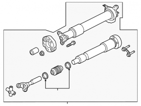 Driveshaft driveshaft Ford Mustang mk6 15-17 5.0 manual transmission