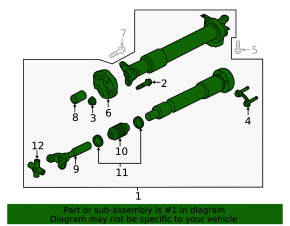 Driveshaft driveshaft Ford Mustang mk6 15-17 5.0 manual transmission