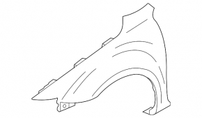 Front right wing Mazda6 03-08 SPORT, white